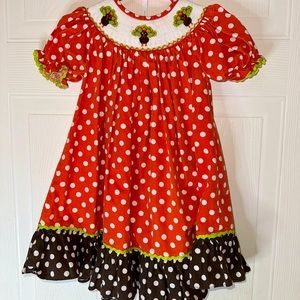 NWOT Babeeni toddler girls size 2T Turkey/Thanksgiving dress